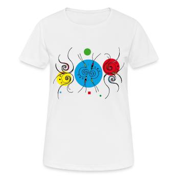 Astraler Tanz - Frauen T-Shirt atmungsaktiv - Weiß - Vorne - AI Model Female 172 dark (172cm)