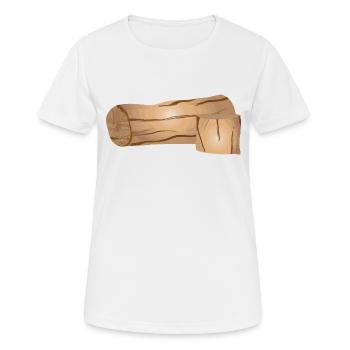 Holz Heizen Holz Liebhaber Geschenk - Frauen T-Shirt atmungsaktiv - Weiß - Vorne - AI Model Female 172 dark (172cm)