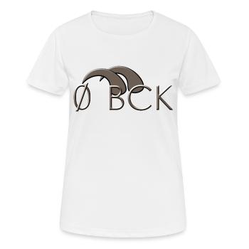null bock - Frauen T-Shirt atmungsaktiv - Weiß - Vorne - AI Model Female 172 dark (172cm)
