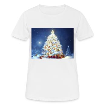 Christmas 28 - Women's Breathable T-Shirt - white - Front - AI Model Female 172 dark (172cm)