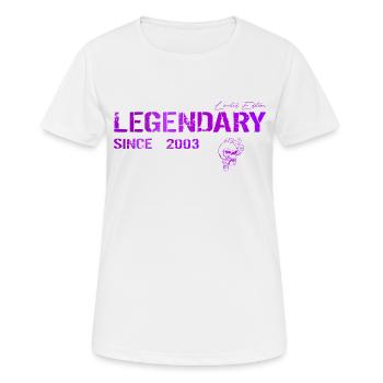 Legendary since 2003 Gift - Women's Breathable T-Shirt - white - Front - AI Model Female 172 dark (172cm)
