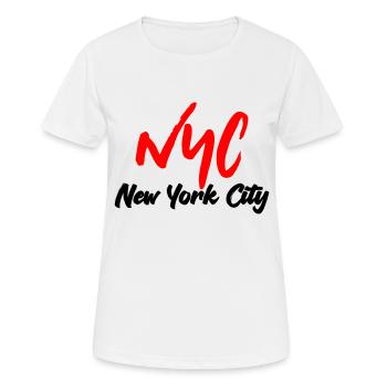 Ville de New York - T-shirt respirant Femme - blanc - Devant - AI Model Female 172 dark (172cm)