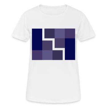 Geometrisch - Frauen T-Shirt atmungsaktiv - Weiß - Vorne - AI Model Female 172 dark (172cm)