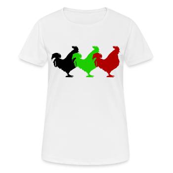 Robinet - T-shirt respirant Femme - blanc - Devant - AI Model Female 172 dark (172cm)