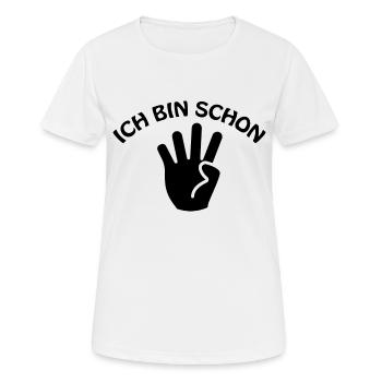 Fußball Soccer - Frauen T-Shirt atmungsaktiv - Weiß - Vorne - AI Model Female 172 dark (172cm)