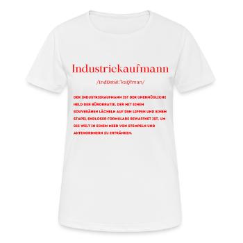 Industriekaufmann Definition - Frauen T-Shirt atmungsaktiv - Weiß - Vorne - AI Model Female 172 dark (172cm)