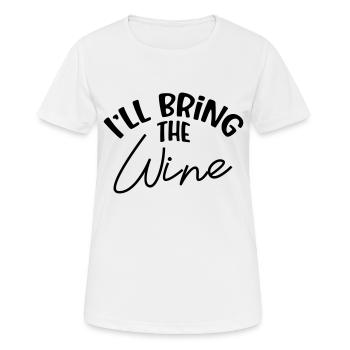 Let's Party 'til She's Married! JGA Wine - Frauen T-Shirt atmungsaktiv - Weiß - Vorne - AI Model Female 172 dark (172cm)