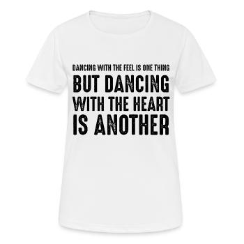 Danse Danse Musique - T-shirt respirant Femme - blanc - Devant - AI Model Female 172 dark (172cm)