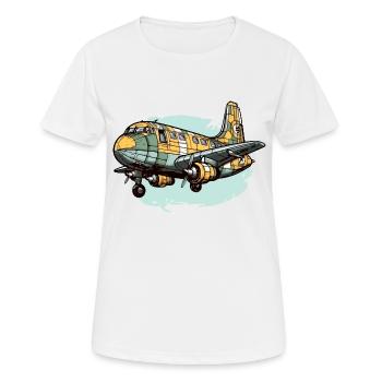 Avion de tourisme - T-shirt respirant Femme - blanc - Devant - AI Model Female 172 dark (172cm)