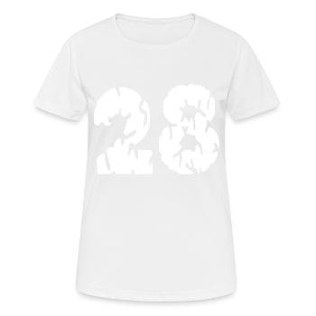 28 Number Jersey - Women's Breathable T-Shirt - white - Front - AI Model Female 172 dark (172cm)