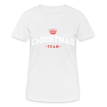 Christmas Team Weihnachten Xmas - Women's Breathable T-Shirt - white - Front - AI Model Female 172 dark (172cm)
