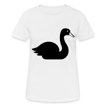 Swan - Women's Breathable T-Shirt - white - Front - AI Model Female 172 dark (172cm)