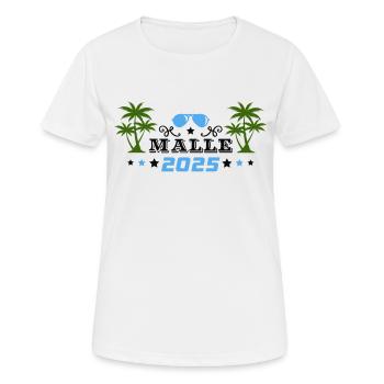 malle 2025 - Women's Breathable T-Shirt - white - Front - AI Model Female 172 dark (172cm)