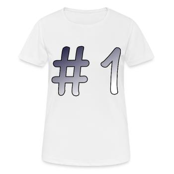 #1 - Women's Breathable T-Shirt - white - Front - AI Model Female 172 dark (172cm)