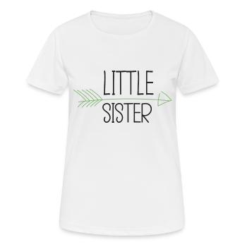 Little sister - Petite Sœur - T-shirt respirant Femme - blanc - Devant - AI Model Female 172 dark (172cm)