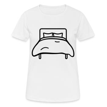 lit - T-shirt respirant Femme - blanc - Devant - AI Model Female 172 dark (172cm)