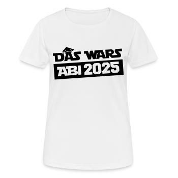 Abitur C’est tout 2025 - T-shirt respirant Femme - blanc - Devant - AI Model Female 172 dark (172cm)