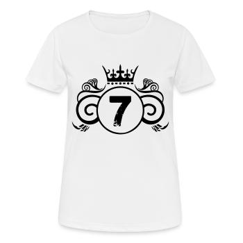 wappen 7 - Frauen T-Shirt atmungsaktiv - Weiß - Vorne - AI Model Female 172 dark (172cm)