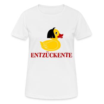 Entzückente - Frauen T-Shirt atmungsaktiv - Weiß - Vorne - AI Model Female 172 dark (172cm)