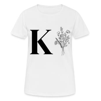 Minimalist flowers - Women's Breathable T-Shirt - white - Front - AI Model Female 172 dark (172cm)