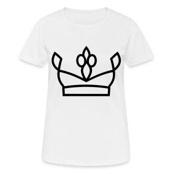 Diadem - Frauen T-Shirt atmungsaktiv - Weiß - Vorne - AI Model Female 172 dark (172cm)