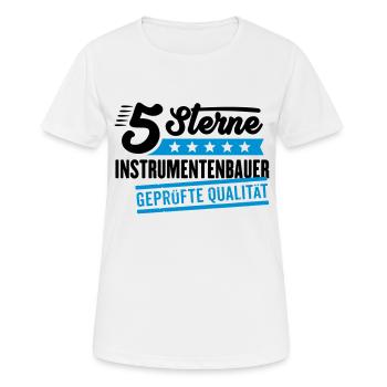 5Sterne Instrumentenbauer - Frauen T-Shirt atmungsaktiv - Weiß - Vorne - AI Model Female 172 dark (172cm)