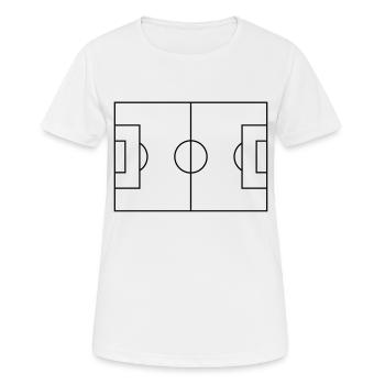 Für wahre Fußballfans - Frauen T-Shirt atmungsaktiv - Weiß - Vorne - AI Model Female 172 dark (172cm)