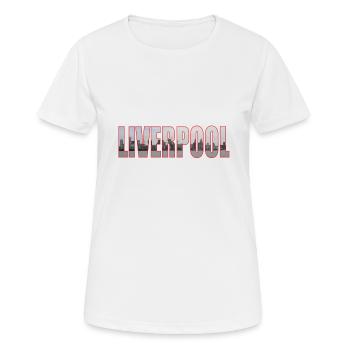LIVERPOOL UK - T-shirt respirant Femme - blanc - Devant - AI Model Female 172 dark (172cm)