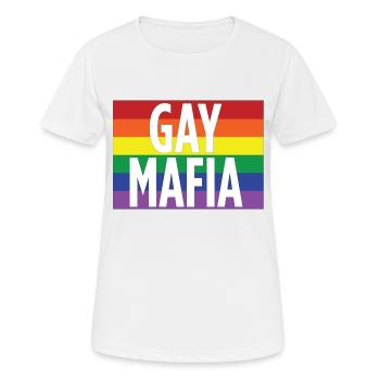 Gay Mafia - Frauen T-Shirt atmungsaktiv - Weiß - Vorne - AI Model Female 172 dark (172cm)