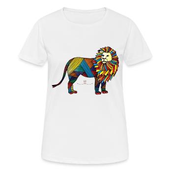 Strong as a lion - The of Orbis - Women's Breathable T-Shirt - white - Front - AI Model Female 172 dark (172cm)