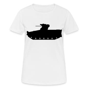 SPZ Marder - Frauen T-Shirt atmungsaktiv - Weiß - Vorne - AI Model Female 172 dark (172cm)