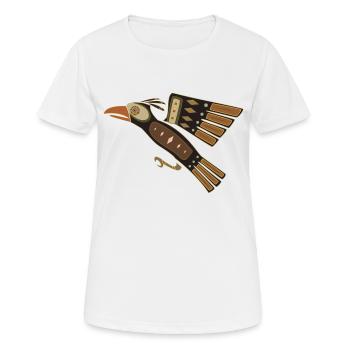 Raven échelle - T-shirt respirant Femme - blanc - Devant - AI Model Female 172 dark (172cm)