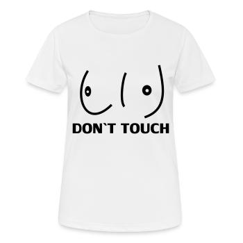 BRÜSTE,BRUST,TITTEN,Busen,boobs,0815 - Frauen T-Shirt atmungsaktiv - Weiß - Vorne - AI Model Female 172 dark (172cm)