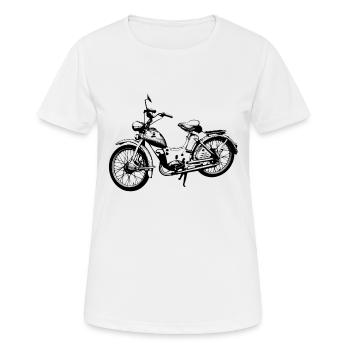 Moped Simson SR 2 - T-shirt respirant Femme - blanc - Devant - AI Model Female 172 dark (172cm)