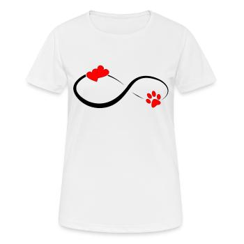 Love forever - T-shirt respirant Femme - blanc - Devant - AI Model Female 172 dark (172cm)