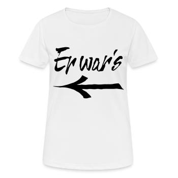 il jeta - T-shirt respirant Femme - blanc - Devant - AI Model Female 172 dark (172cm)