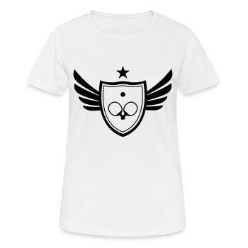 Ping Pong - Frauen T-Shirt atmungsaktiv - Weiß - Vorne - AI Model Female 172 dark (172cm)