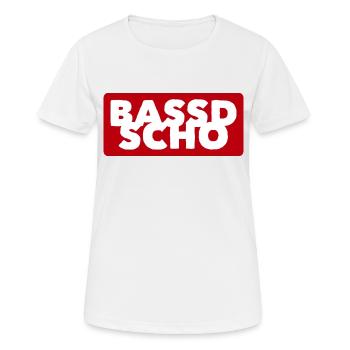 BASSD SCHO - Frauen T-Shirt atmungsaktiv - Weiß - Vorne - AI Model Female 172 dark (172cm)