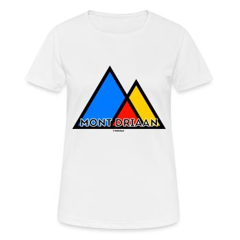 Mont Driaan - T-shirt respirant Femme - blanc - Devant - AI Model Female 172 dark (172cm)