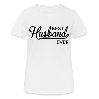 Ehemann - Frauen T-Shirt atmungsaktiv - Weiß - Vorne - AI Model Female 172 dark (172cm)