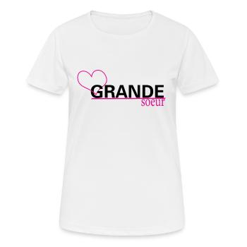 Older sister - Women's Breathable T-Shirt - white - Front - AI Model Female 172 dark (172cm)