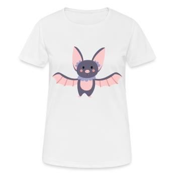 chauve souris - T-shirt respirant Femme - blanc - Devant - AI Model Female 172 dark (172cm)