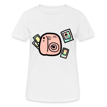 intax - - Frauen T-Shirt atmungsaktiv - Weiß - Vorne - AI Model Female 172 dark (172cm)