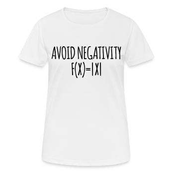 Avoid negativity Math School Gift Teacher - Women's Breathable T-Shirt - white - Front - AI Model Female 172 dark (172cm)
