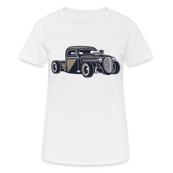 Rockabilly Rockabella Vintage 1950 rock Rockabully - Women's Breathable T-Shirt - white - Front - AI Model Female 172 dark (172cm)