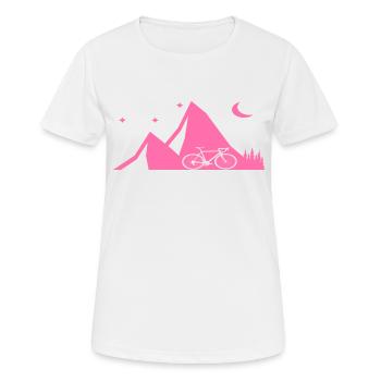 Vélo VTT VTT montagne cycliste - T-shirt respirant Femme - blanc - Devant - AI Model Female 172 dark (172cm)
