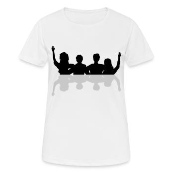 Spiegel Freunde zusammen - Frauen T-Shirt atmungsaktiv - Weiß - Vorne - AI Model Female 172 dark (172cm)