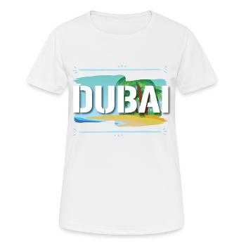 Dubaï - T-shirt respirant Femme - blanc - Devant - AI Model Female 172 dark (172cm)