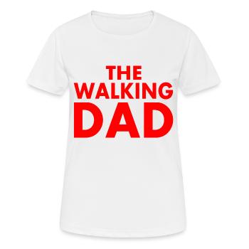 The walking dad - T-shirt respirant Femme - blanc - Devant - AI Model Female 172 dark (172cm)