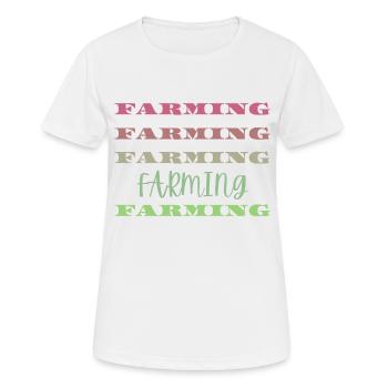 Landwirtschaft - Frauen T-Shirt atmungsaktiv - Weiß - Vorne - AI Model Female 172 dark (172cm)